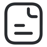 Document Text SVG Icon